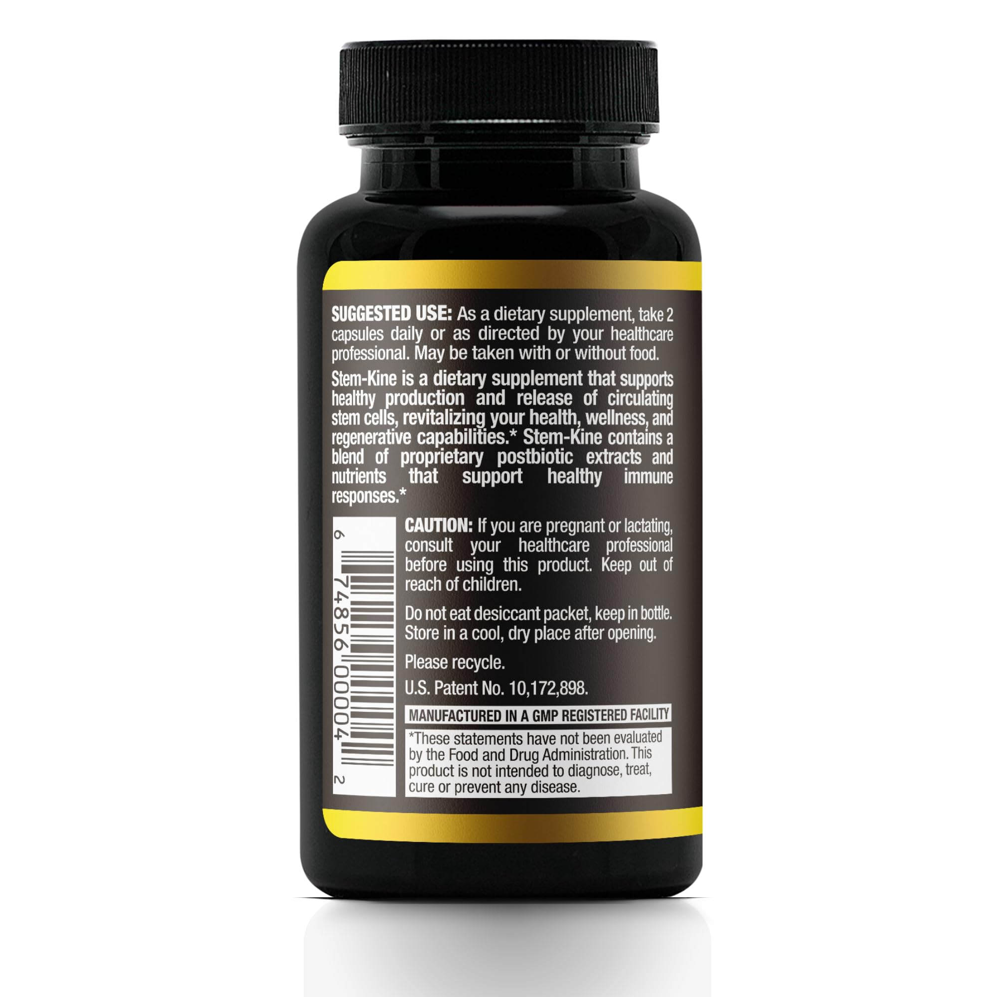 Aidan Products Stem-Kine Stem Cell Supplements, Clinically Proven to Increase Circulating Stem Cells, Pack of 2, Promoting Healing and Anti-Aging, 2 Pack of 60 Capsules Each Aidan Products Au supplements