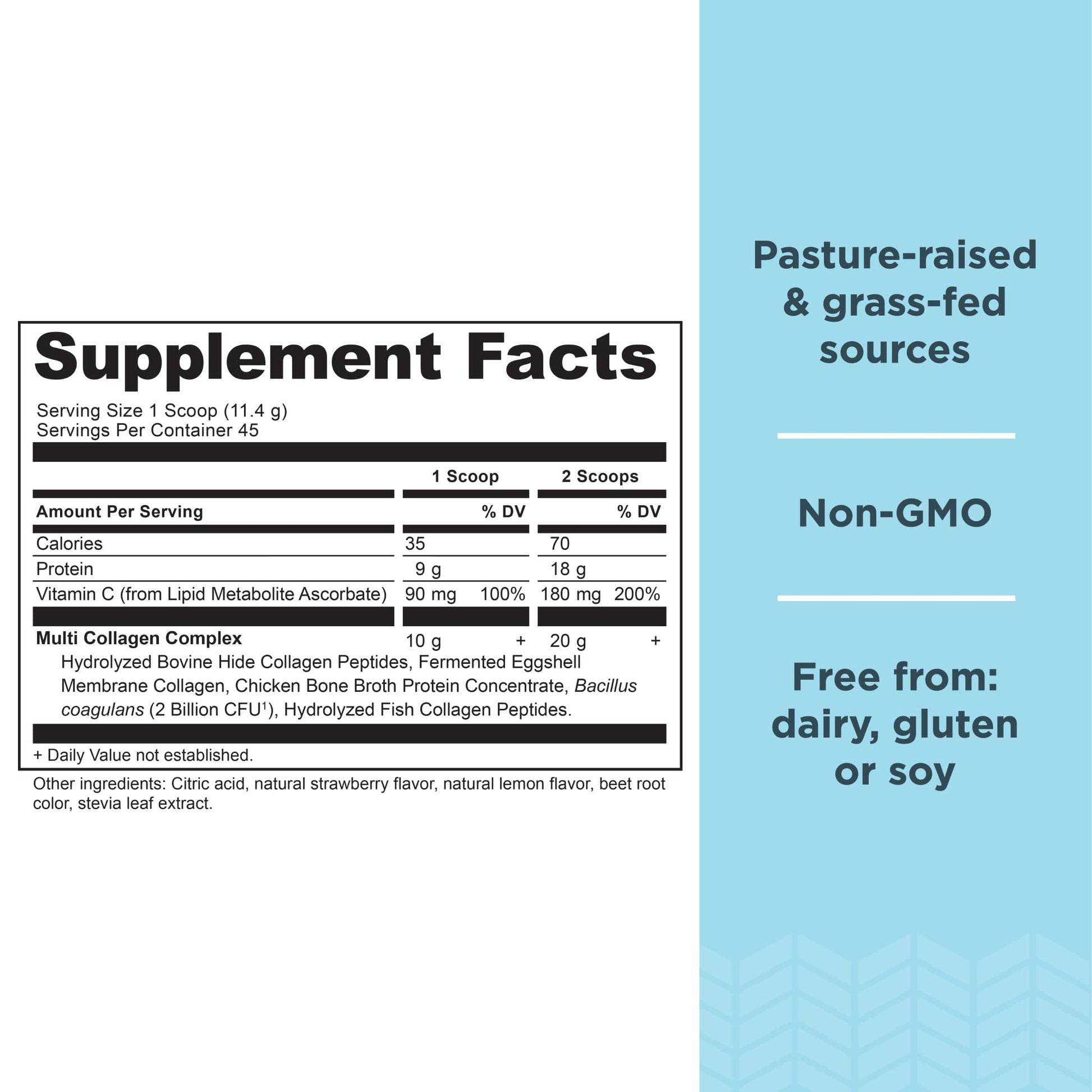 Ancient Nutrition Collagen Powder Protein, Multi Collagen Protein Powder, Strawberry Lemo Ancient Nutrition Au supplements