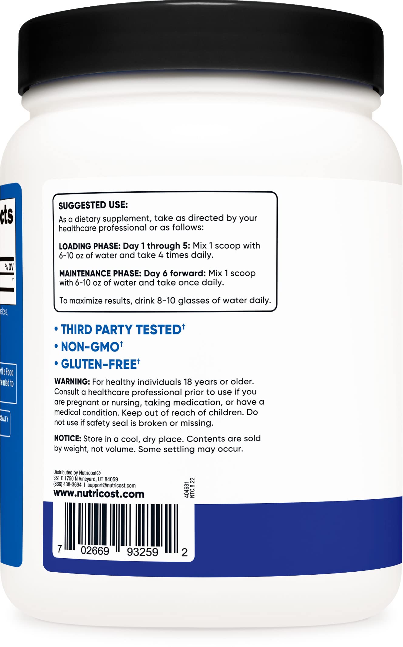 Nutricost Creatine Monohydrate Powder (Blue Raspberry), 500 Grams (1.1 LBS) Nutricost Au supplements