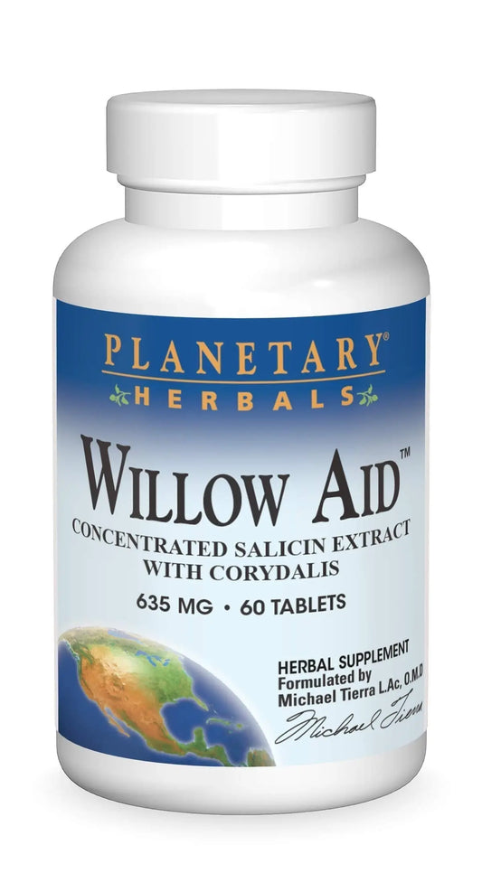 Planetary Herbals Willow Aid Tablets, 60 Count Planetary HerbalsAU supplements