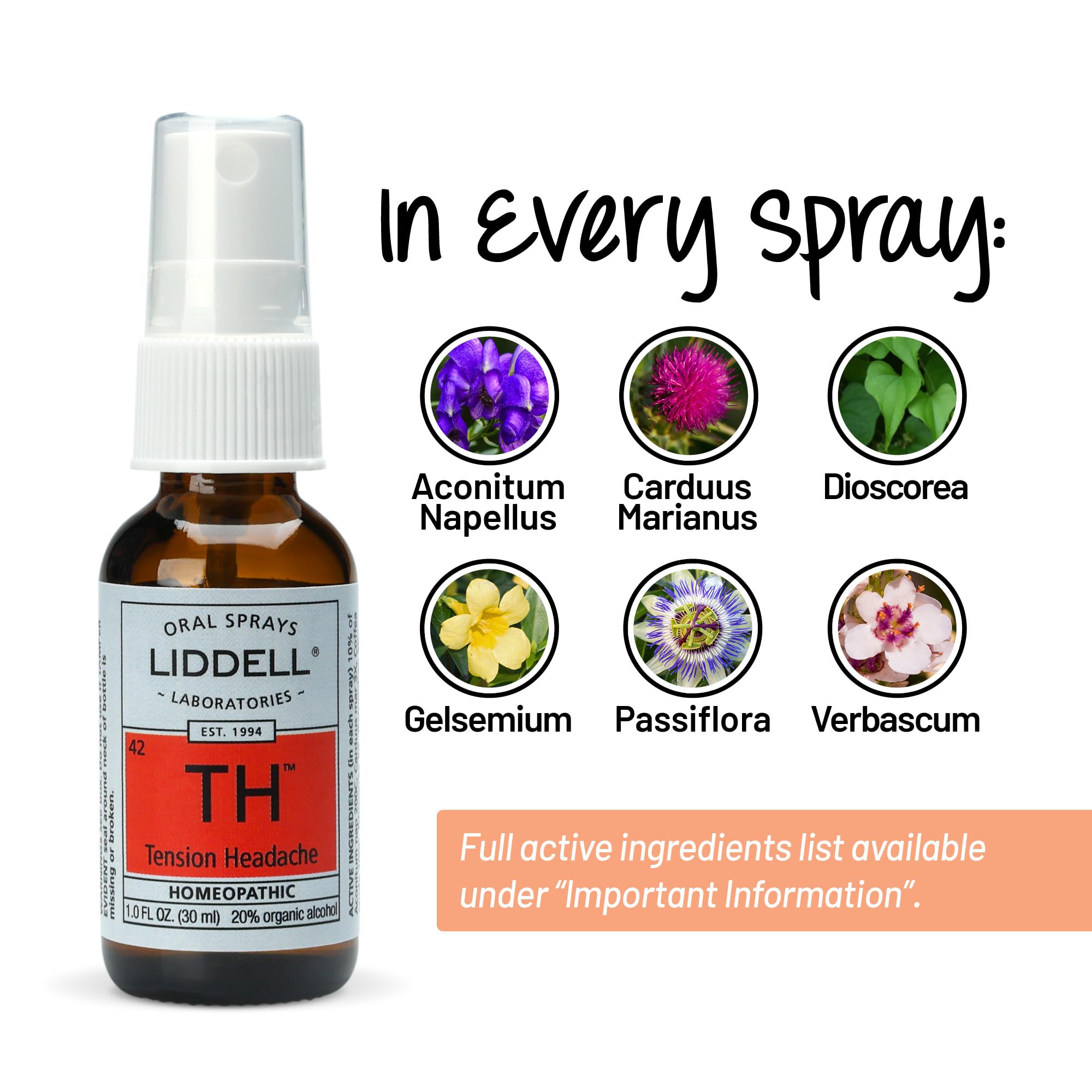 Liddell Homeopathic Tension Headache, 1 Ounce Liddell Au supplements