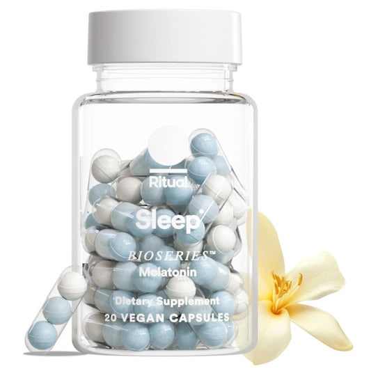 Ritual Sleep BioSeries™ Melatonin: Sleep Aid for Adults, Sleep Supplement with Time Released Capsules, Drug Free Sleep Vitamins for Adults for All Night Sleep Support, 20 Capsules RitualAU supplements