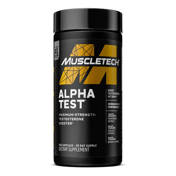 Testosterone Booster for Men, MuscleTech AlphaTest, Tribulus Terrestris & Boron Suppleme MuscleTech Au supplements