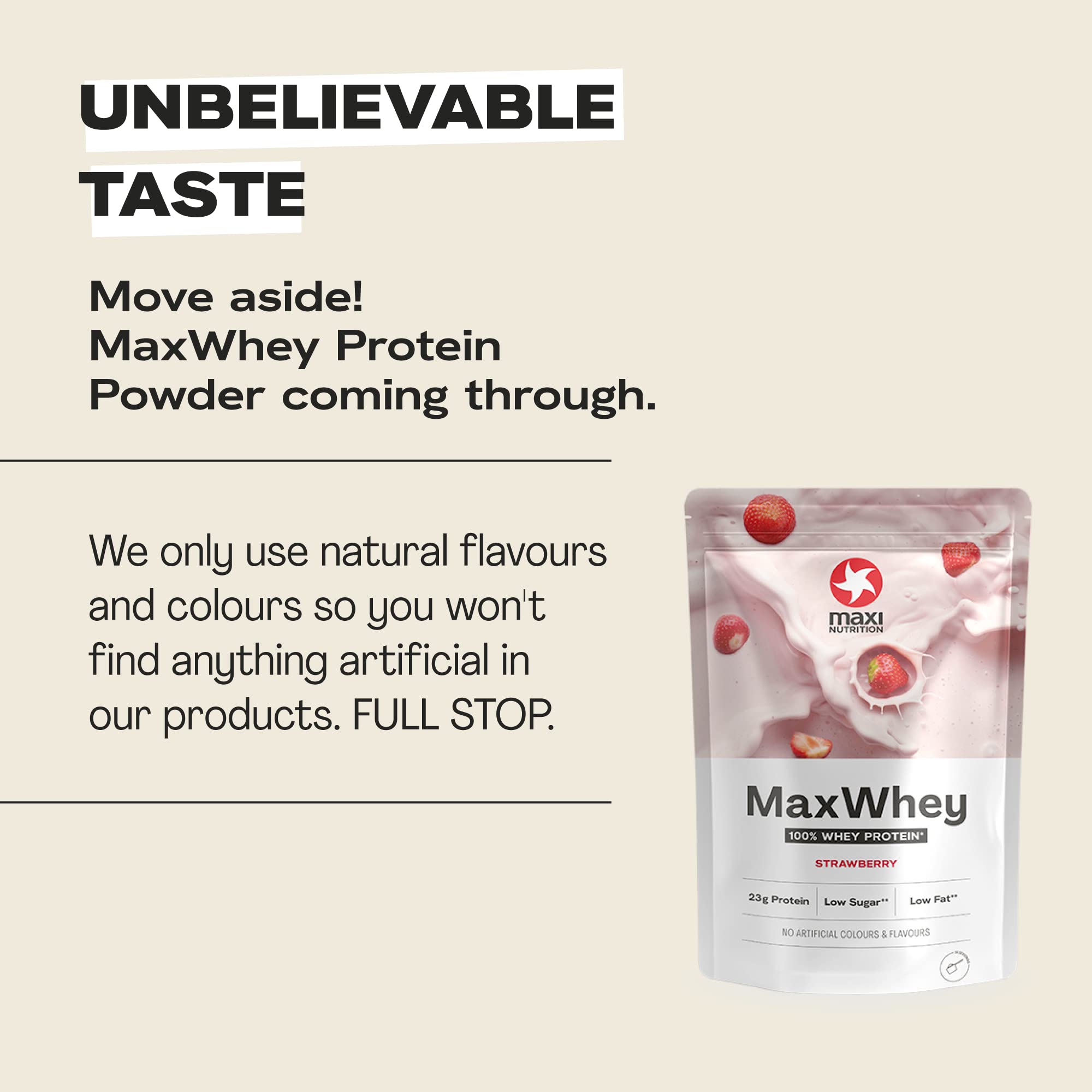 MaxiNutrition - MaxWhey - Whey Protein Powder Strawberry - Low-Fat - Low Sugar MaxiNutrition Au supplements