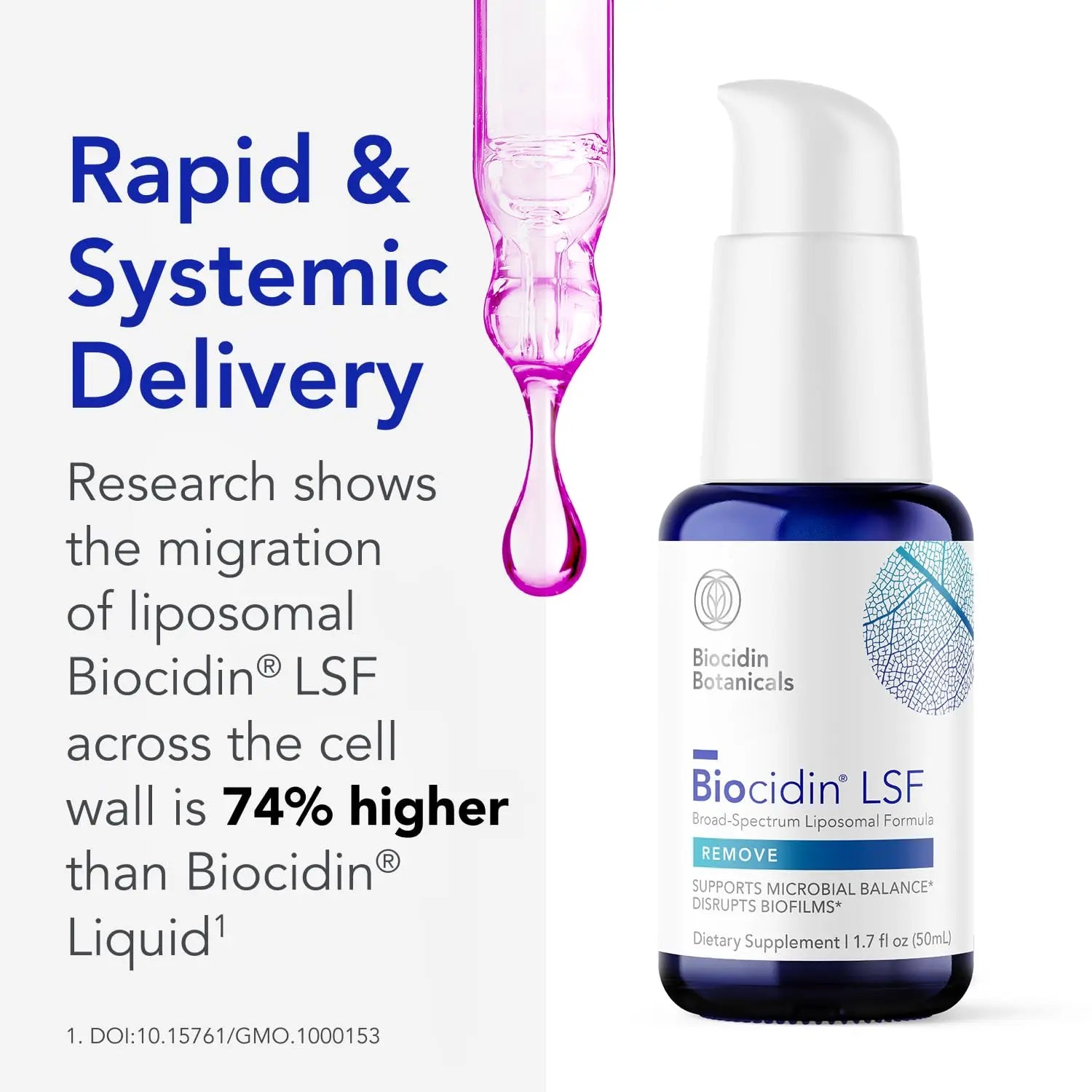 Biocidin LSF for Gut Cleanse Detox & Biofilm Defense Support - Potent, Broad-Spectrum Liposomal Formula for Rapid Absorption - Promote Gut Health, Microbial Balance & Mental Clarity (1.7 Fl Oz) Bio-Botanical Research Au supplements
