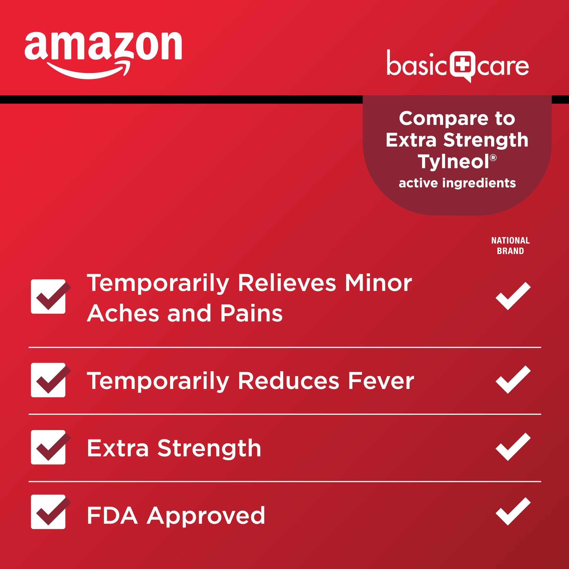Amazon Basic Care Extra Strength Pain Relief, Acetaminophen Caplets, 500 mg, Pain Reliever/Fever Reducer, 100 Count Amazon Basic Care buy supplements Au