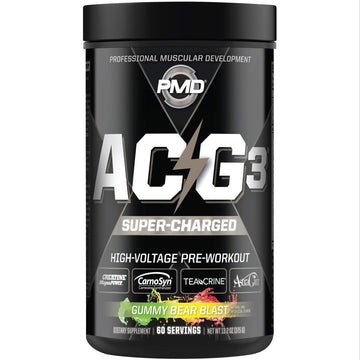 PMD Sports ACG3 Supercharged - Pre Workout - Powerful Strength, High Energy, Maximize PMD Au supplements