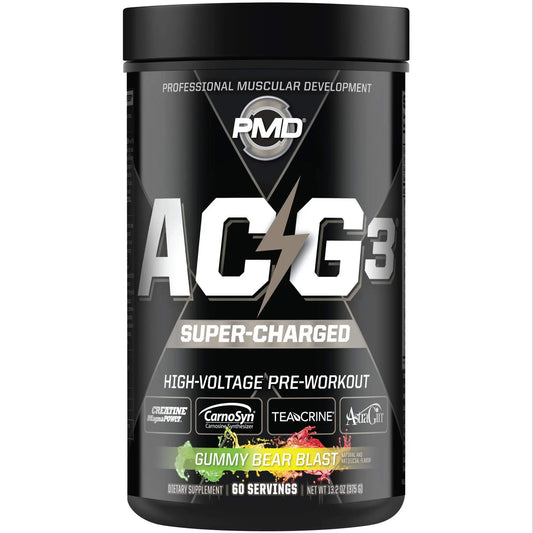 PMD Sports ACG3 Supercharged - Pre Workout - Powerful Strength, High Energy, Maximize PMDAU supplements