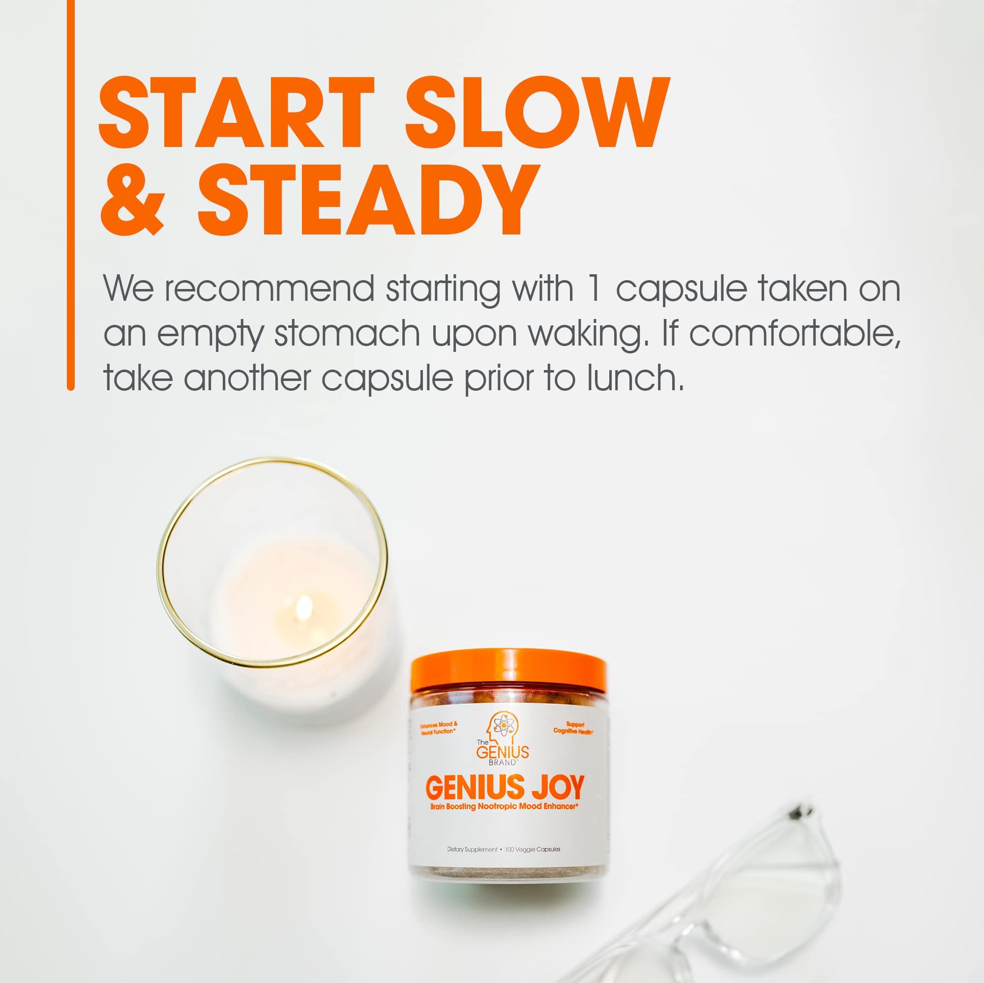 Genius Joy, Nootropic Mood Enhancer Supplement - Support Cognitive Health The Genius Brand Au supplements