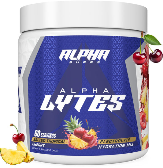 Alpha Lytes - Electrolyte Powder Daily Hydration Drink Mix - Sugar-Free, Zero Calorie Instant Formula with Trace Minerals and Antioxidants Alpha SuppsUS supplements