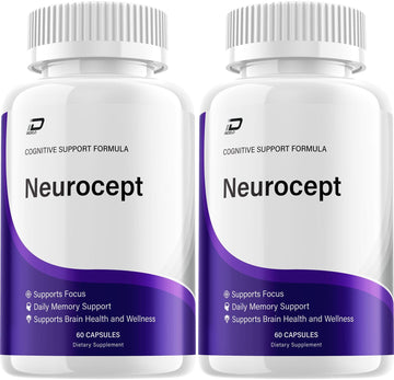 Neurocept Supplement Capsules – All Natural Maximum Strength Formula, Focus & Memory Support (2 Pack – 120 Capsules) Indelo Au supplements