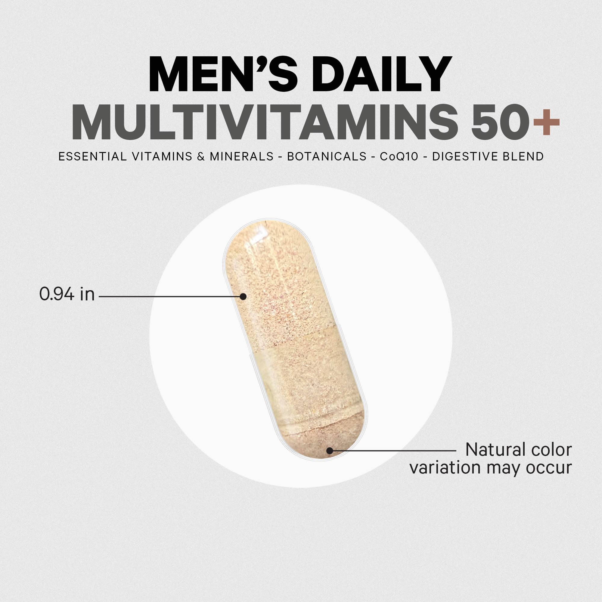 Codeage Men's Multivitamin 50+ Supplement - Essential Vitamins for Men Over 50 Years Old, Minerals, CoQ10, Turmeric, Saw Palmetto, Maca, Panax Ginseng, Probiotics & Botanicals - Non-GMO - 90 Capsules Codeage Au supplements