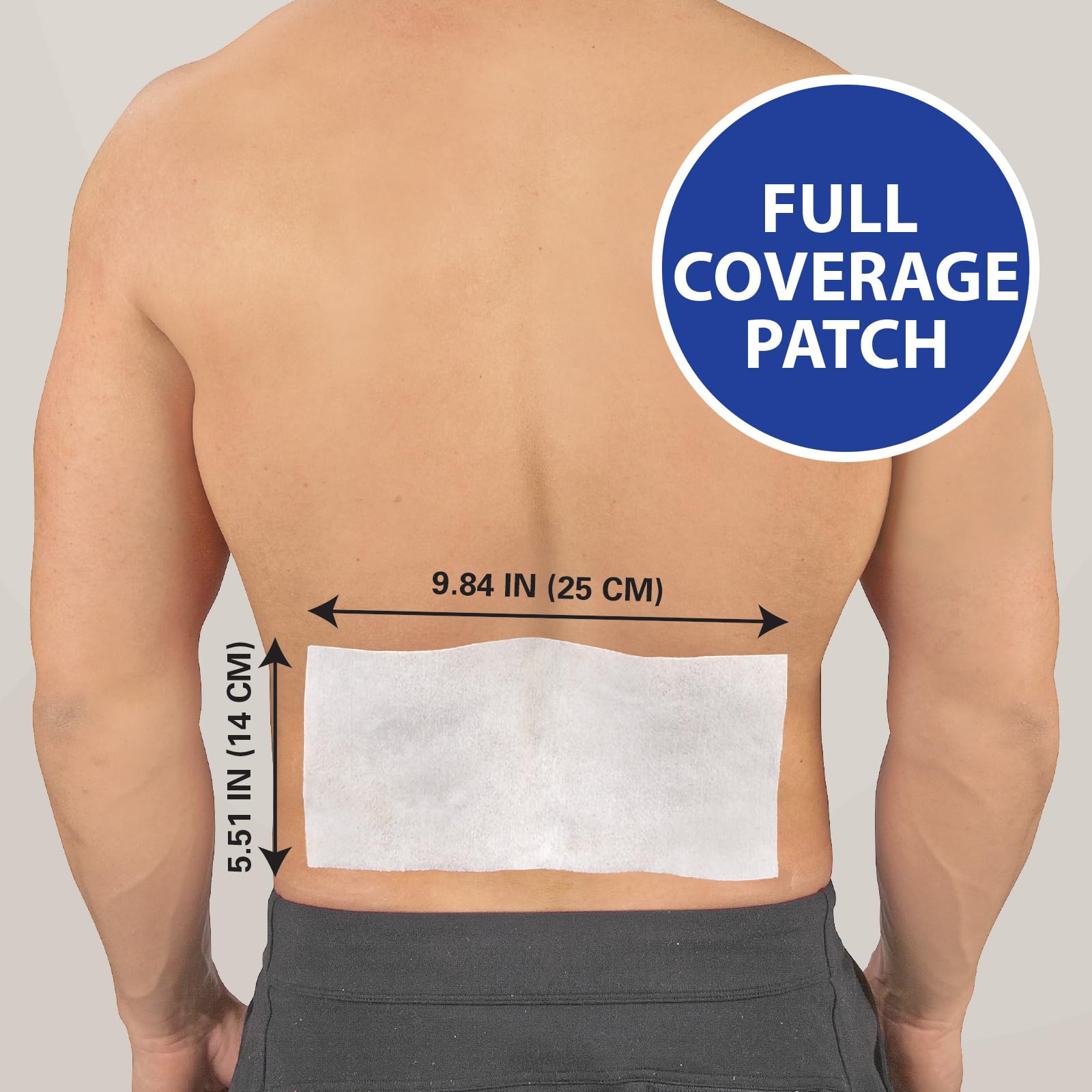 HealthWise Cold Hot Medicated Menthol XL Patch | 5% Menthol | Back and Large Areas | 5.51” x 9.84” | 6-Count | Paraben-Free | Soothes Minor Aches and Pains | Super-Size Relief HealthWise Au supplements