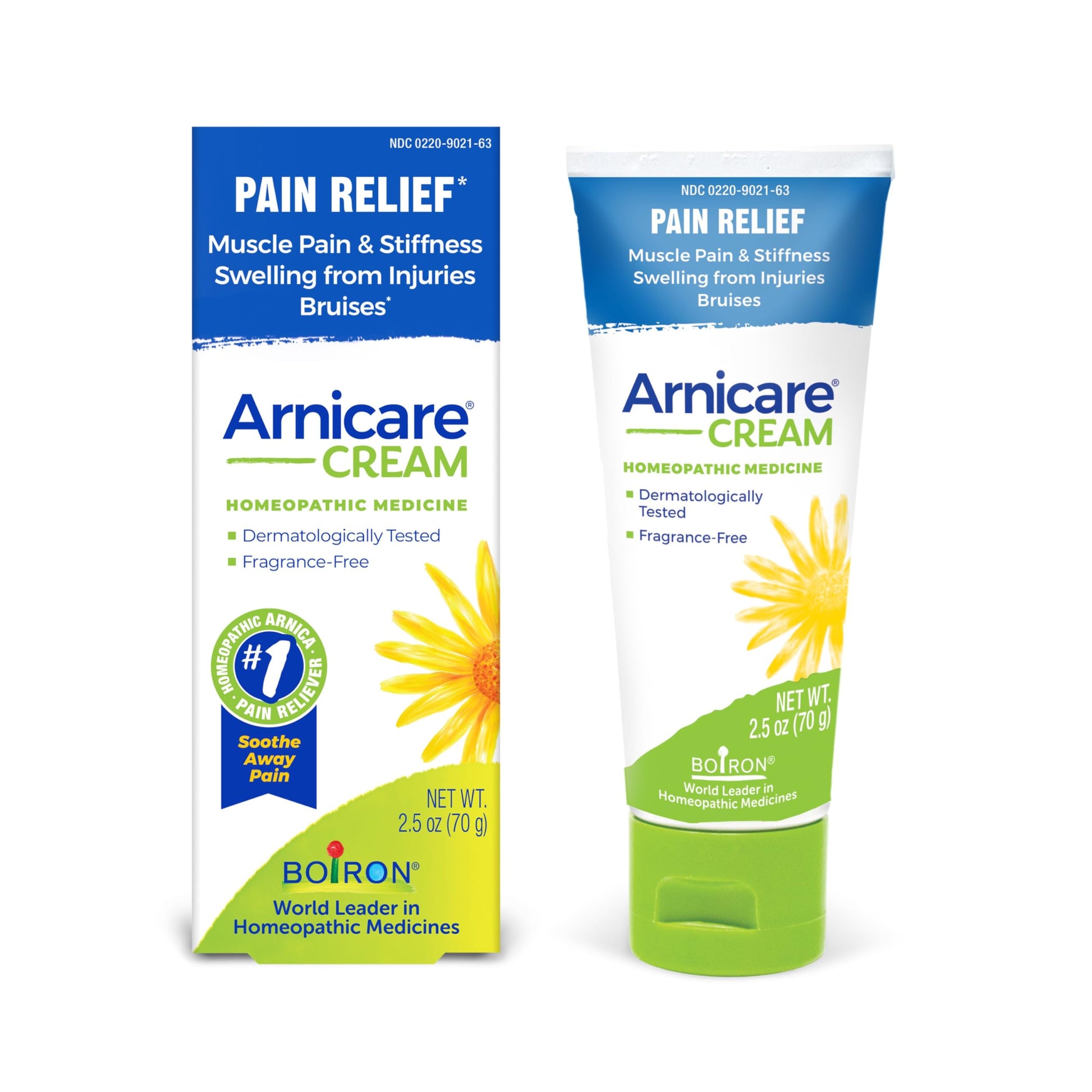 Boiron Arnicare Cream Natural Soothing Relief for Joint Pain, Muscle Pain, Swelling, Soreness, and Stiffness - Fast Absorbing and Fragrance-Free - 2.5 oz Boiron Au supplements