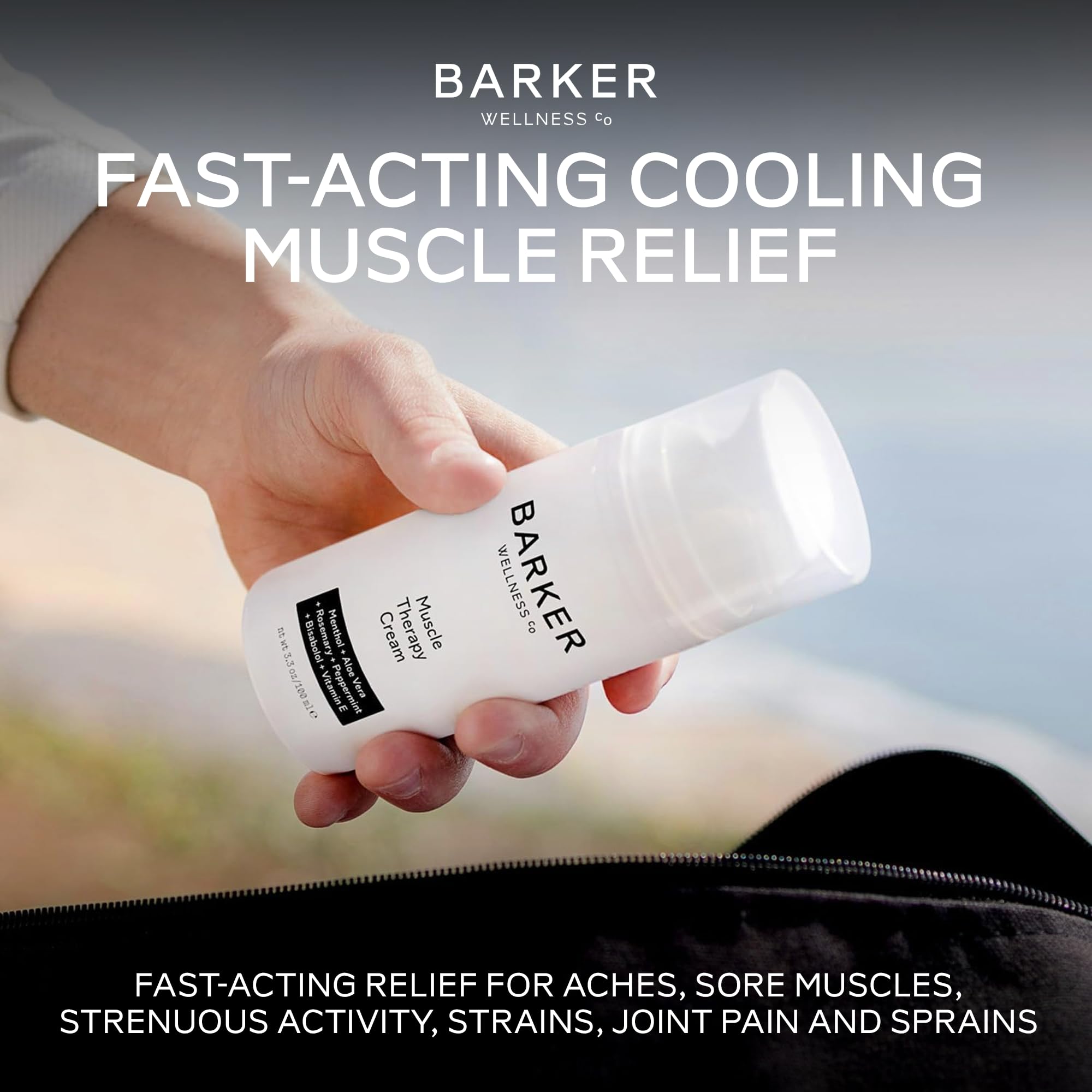 Barker Wellness Soothing Muscle Therapy Cream | Advanced Joint & Muscle Relief for Recovery & Relaxation | Enriched with Antioxidants & Moisturizing Vitamin E | All-Natural Vegan Formula (100ml) Barker Wellness Co Au supplements