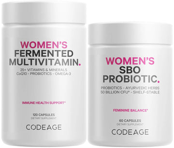 Codeage Women’s Multivitamin Bundle: Women’s Formula & Women’s Probiotic Daily Vitamins Codeage Au supplements