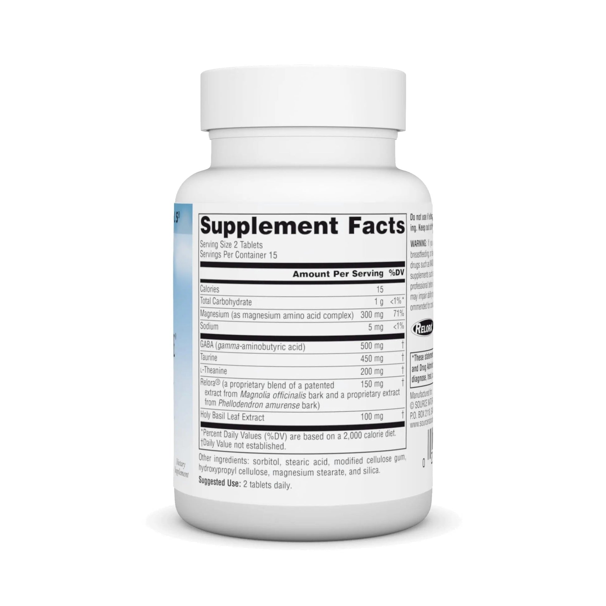 Source Naturals Serene Science Theanine Serene with Relora, Magnesium and GABA - 30 Tablets Source Naturals Au supplements
