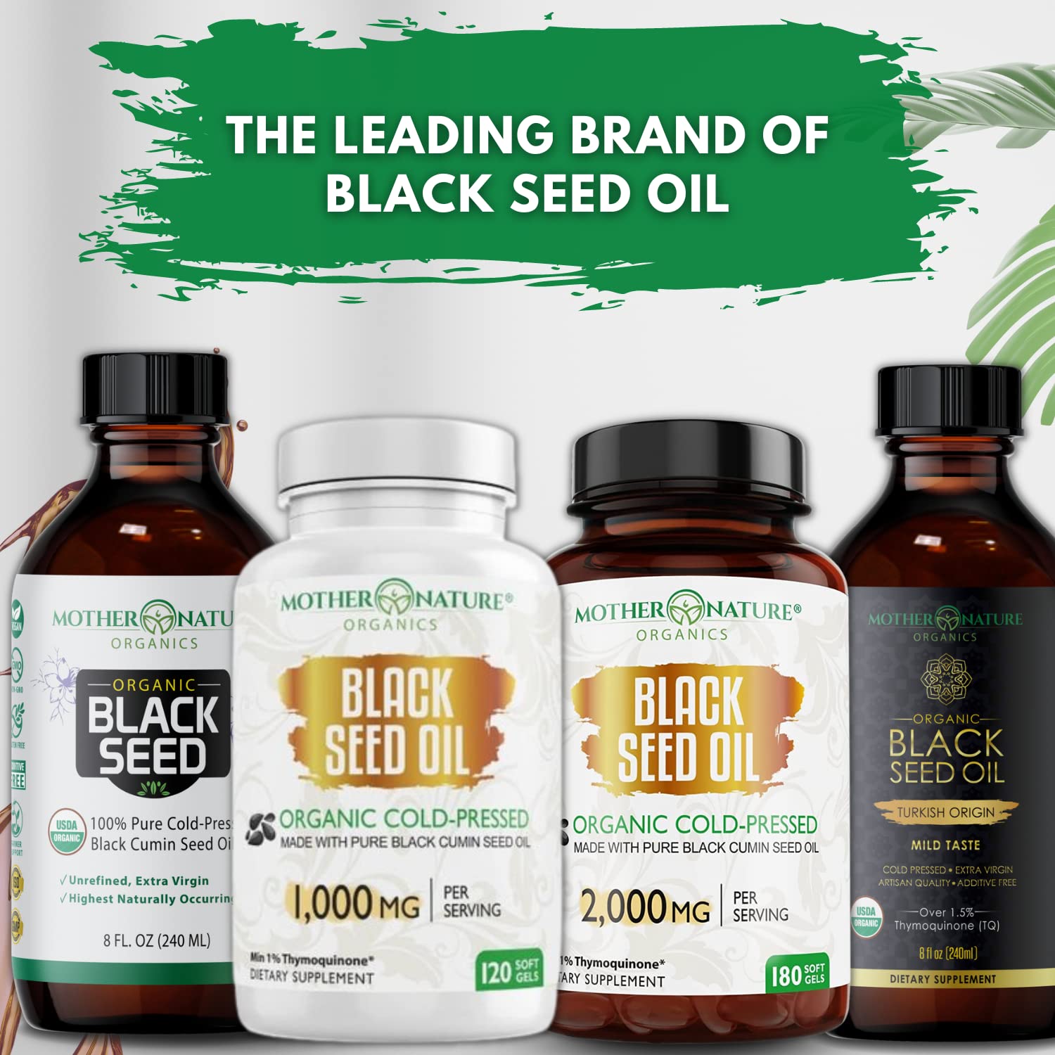 Black Seed Oil Capsules - 120 Count (Organic, Non-GMO Liquid) Premium Cold Pressed Mother Nature Organics Superfoods For Organic Living Au supplements