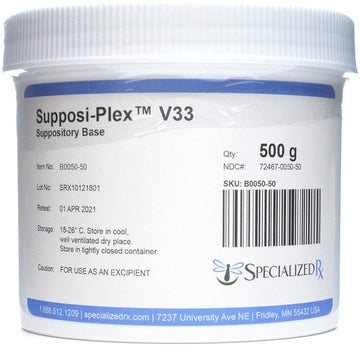 Supposi-Plex™ V33 Suppository Base (500g) SpecializedRx Au supplements