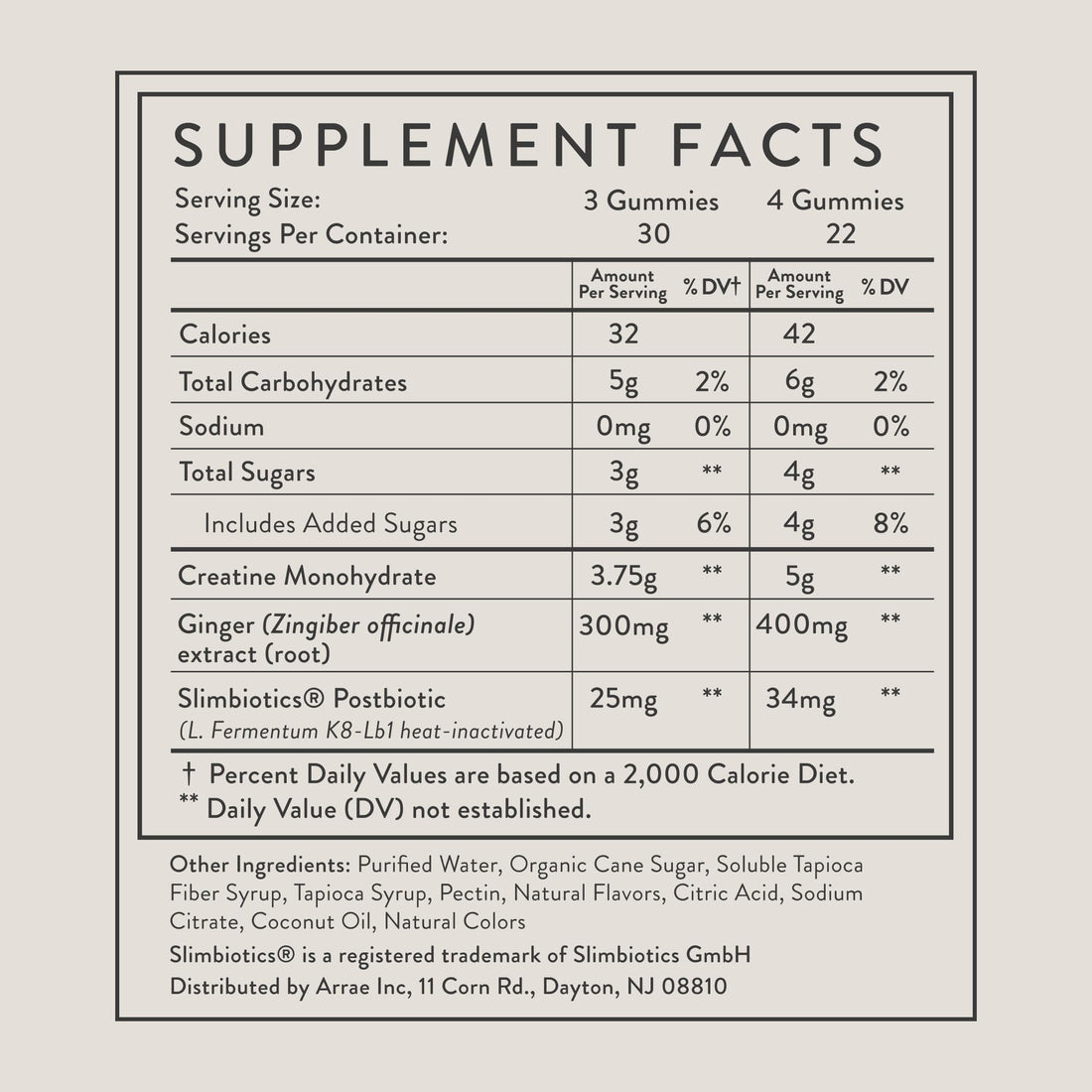 Arrae Tone Gummies – Creatine Monohydrate 5g for Women – Support Lean Muscle, Strength & Recovery – Hormone-Friendly Muscle Toning Supplement