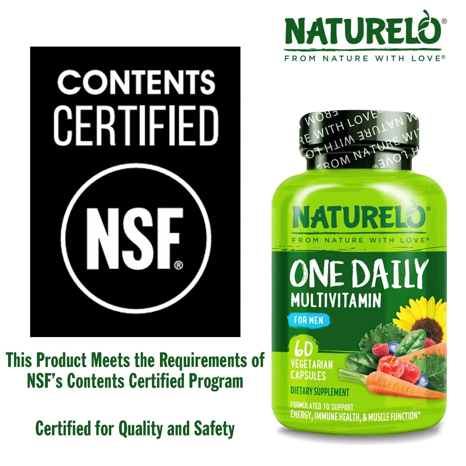 NATURELO Mens Multivitamins - One Daily Multivitamin for Men with Vitamins, Minerals & Organic Whole Foods, Boost Energy & Health NATURELO Au supplements