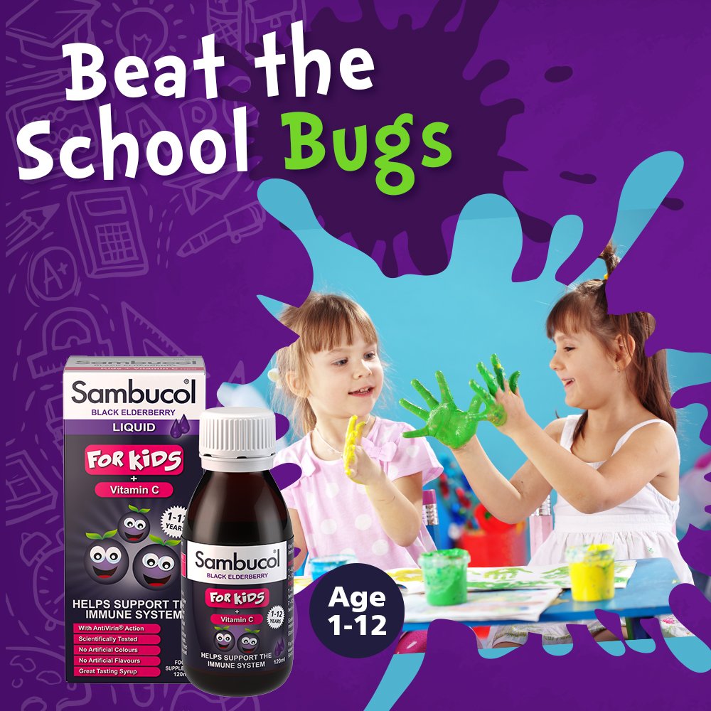 Sambucol Kids 120 ml For Immune Support, Drop Sambucol Au supplements