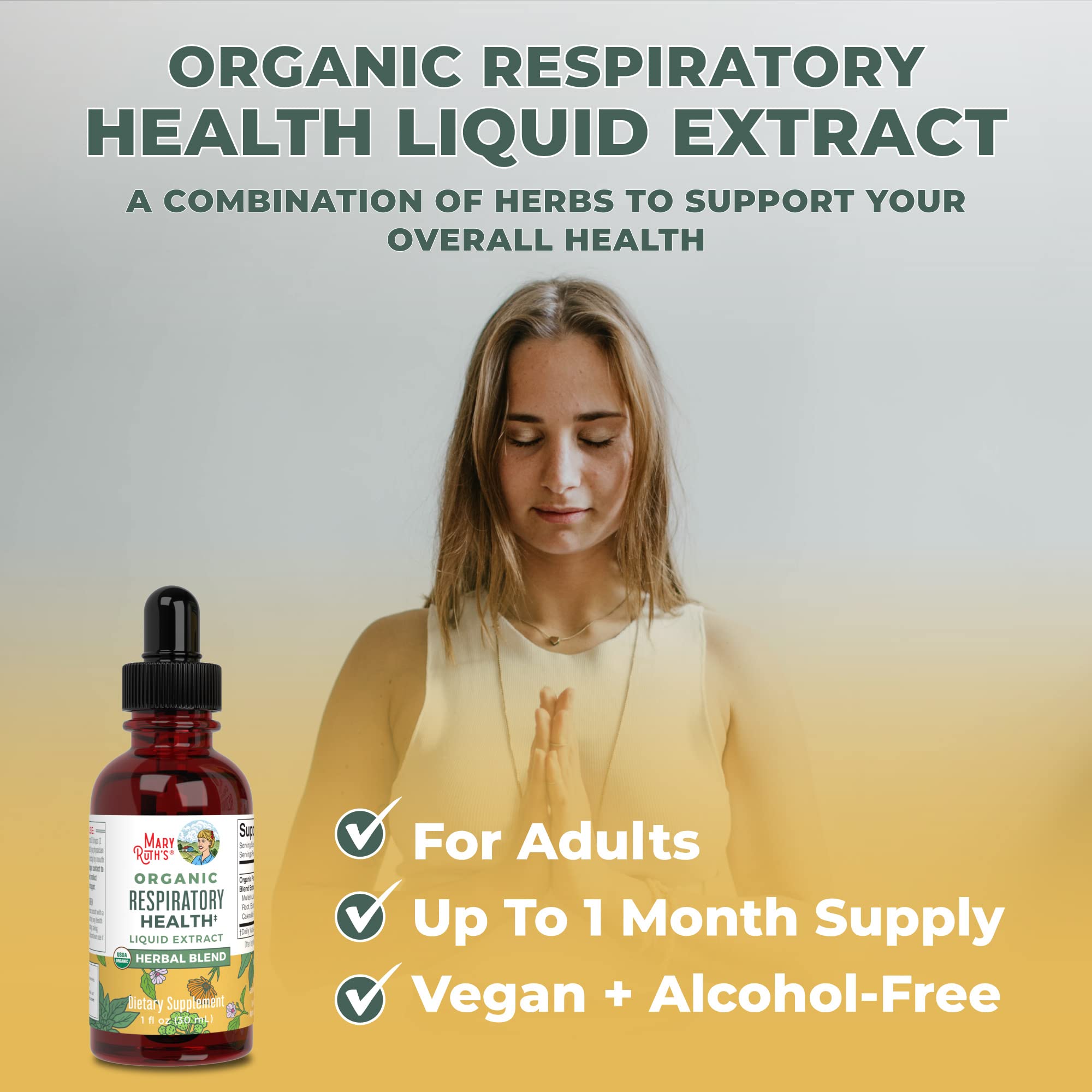 MaryRuth's | USDA Organic Respiratory Health Herbal Supplement Extract MaryRuth Organics Au supplements