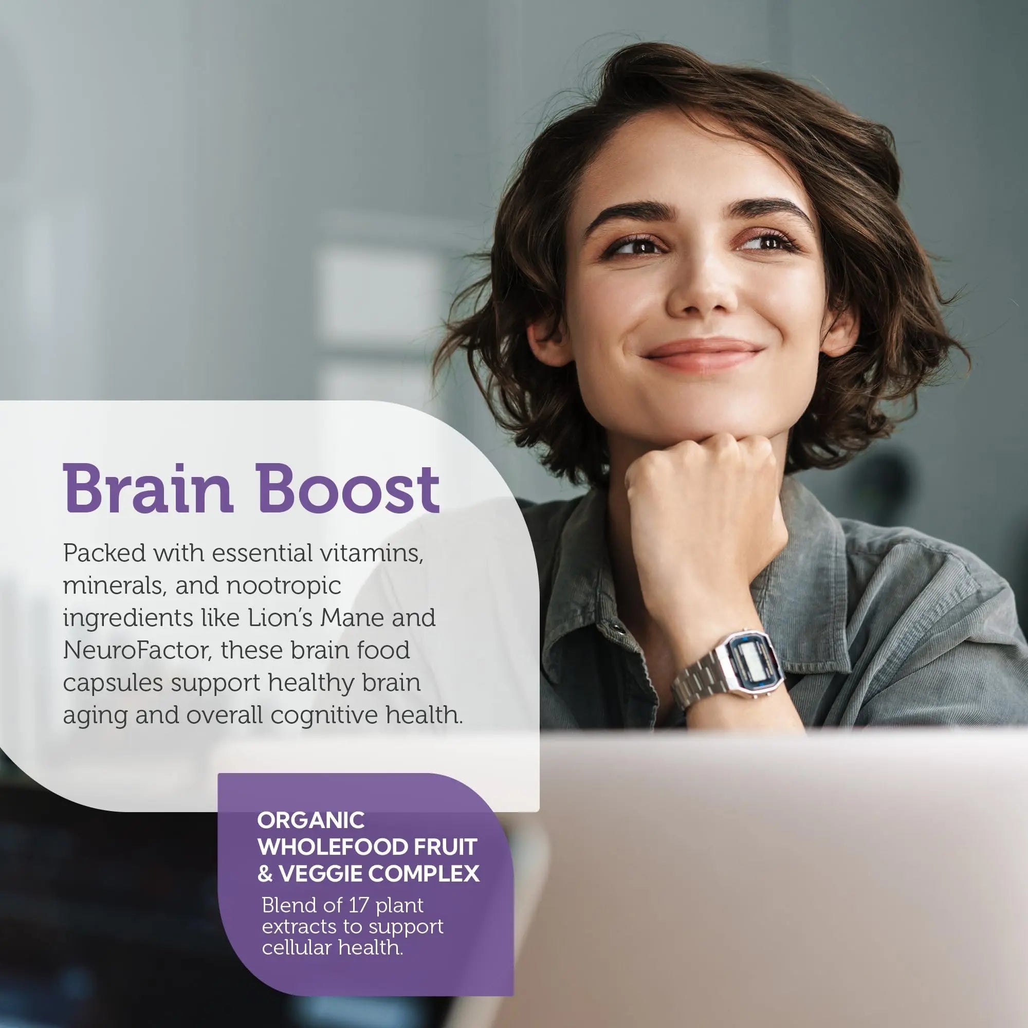 Zahler - Multivitamin Brain Supplement (60 Count) Kosher Brainfood Capsules for Adults with Neuro Factor & Lion's Mane Zahler Au supplements
