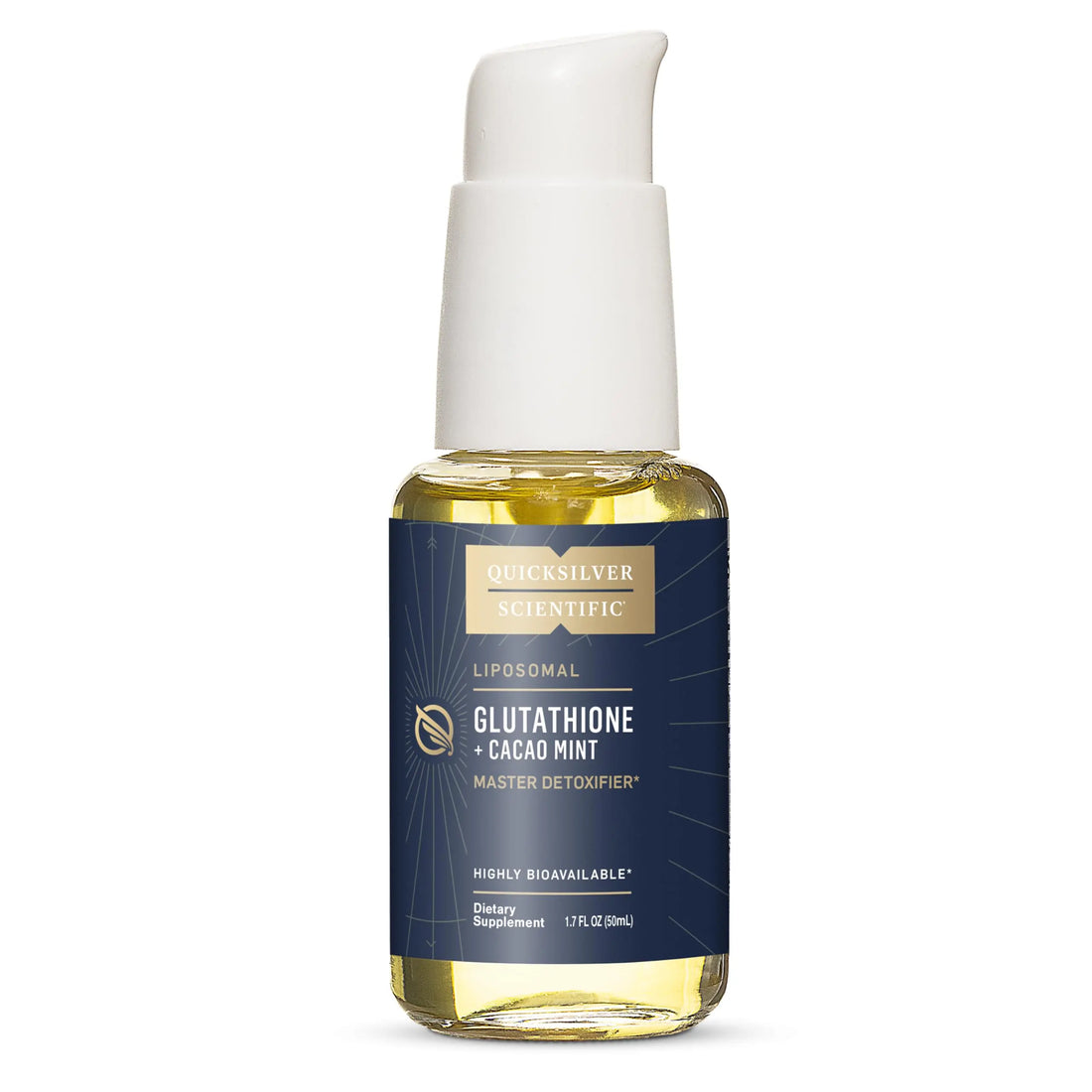 Quicksilver Scientific Liposomal Glutathione - Superior Absorption Oral Glutathione Supplement for Detox & Immune Support - Cacao Mint (1.7 fl oz) Quicksilver Scientific Au supplements