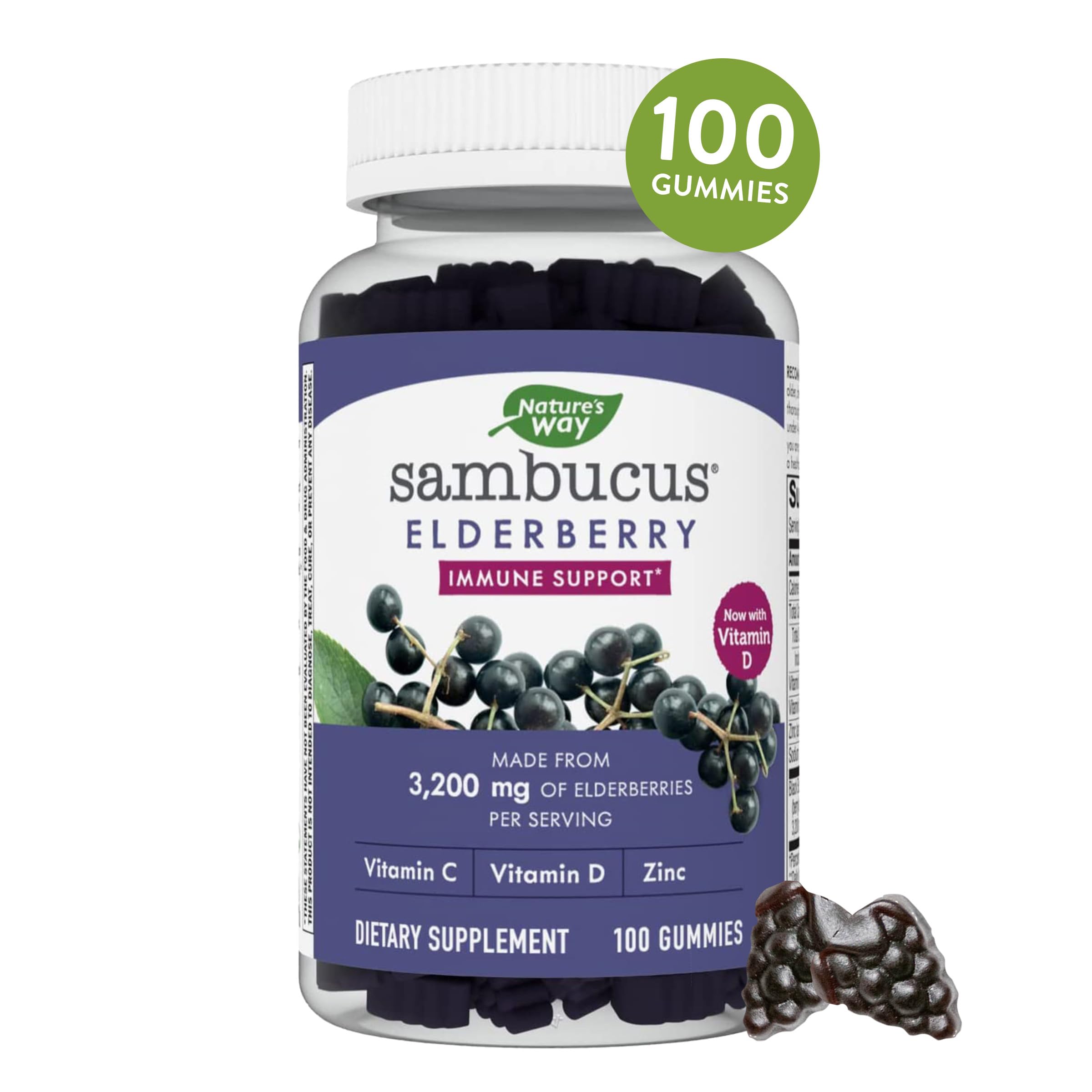 Nature's Way Sambucus Elderberry Gummies - Immune Support Supplement for Kids Nature's Way Au supplements