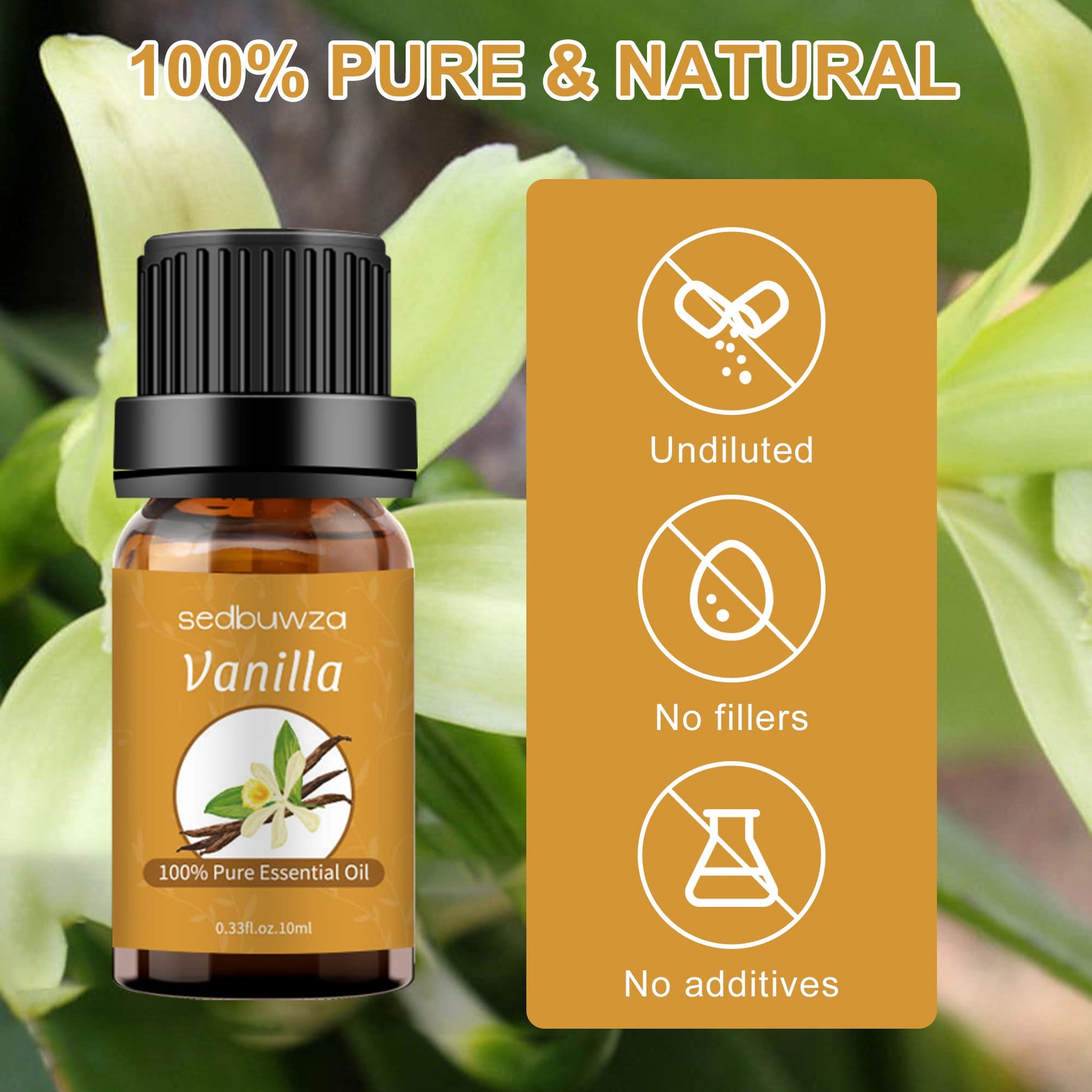 Sedbuwza Vanilla Oil Lavender Essential Oil Gift Set, 100% Pure Organic Fragrance Oil Set for Diffuser Sedbuwza Au supplements