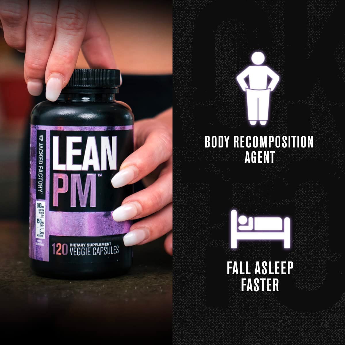 Jacked Factory Lean PM Night Time Body Support and Sleep Aid Supplement - Sleep Sup Jacked Factory Au supplements