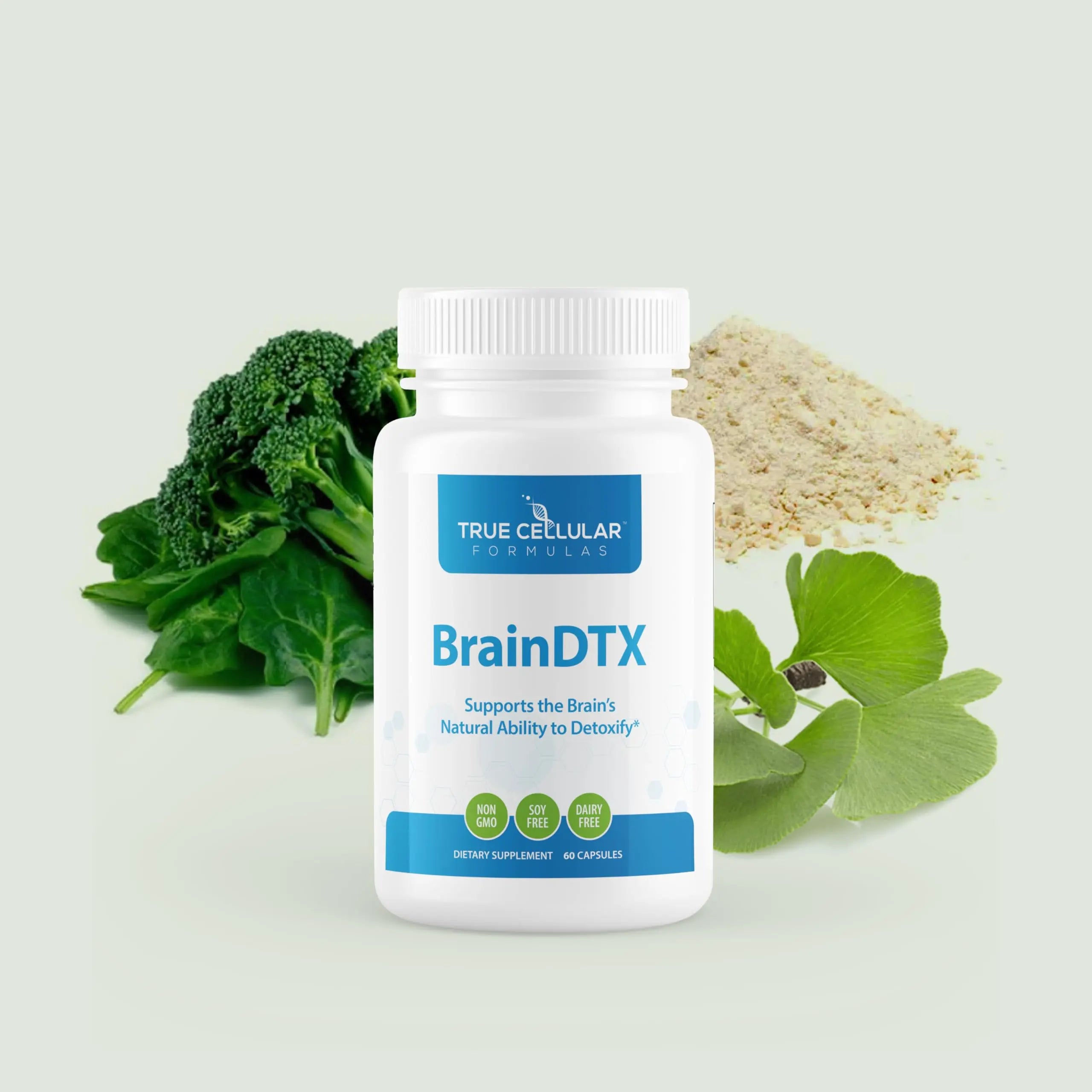 True Cellular Formulas BrainDTX - Supports Cognitive Function, Focus & Mental Clarity - Promotes Clear Thinking & Memory - with Alpha Lipoic Acid & Biotin - Antioxidant Support - 60 Capsules True Cellular Formulas Au supplements