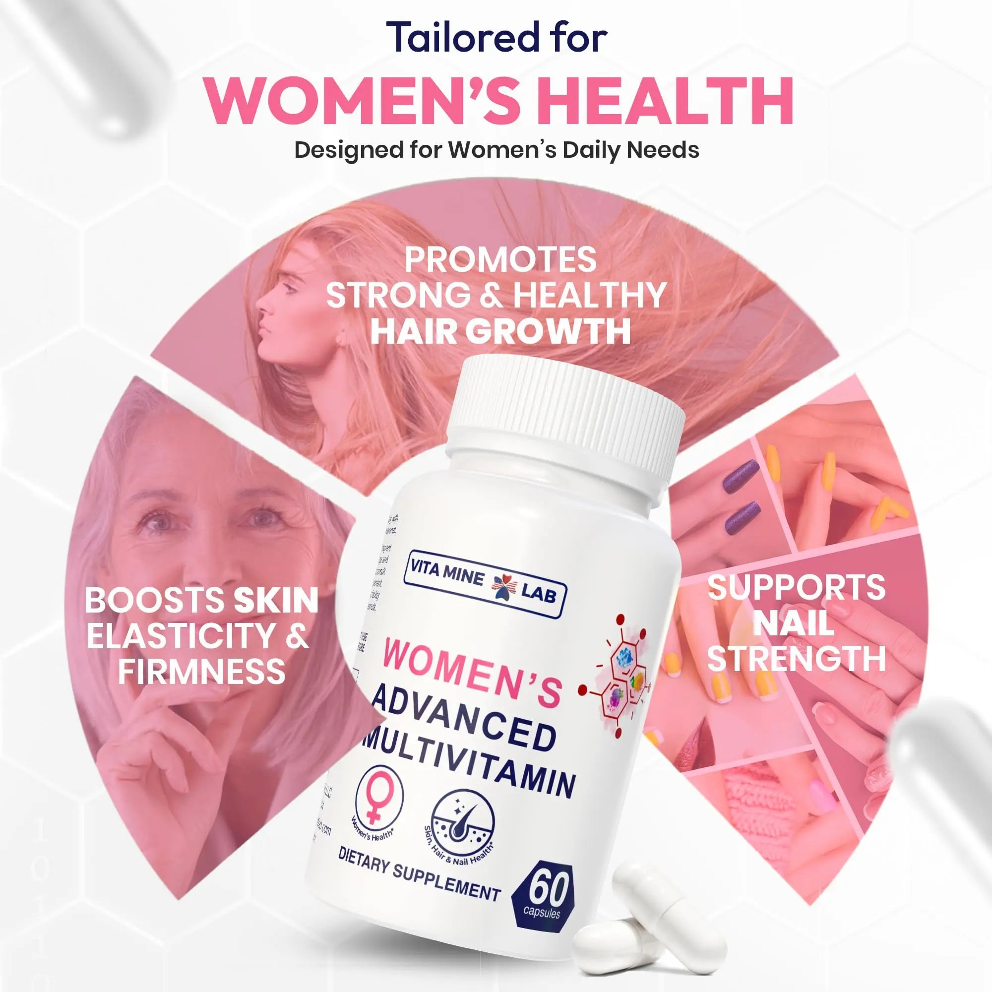 VITA MINE LAB Women's Advanced Multivitamin, Supports Energy, Immune Health & Overall Well-Being, Gluten-Free, Halal VITA MINE LAB Au supplements