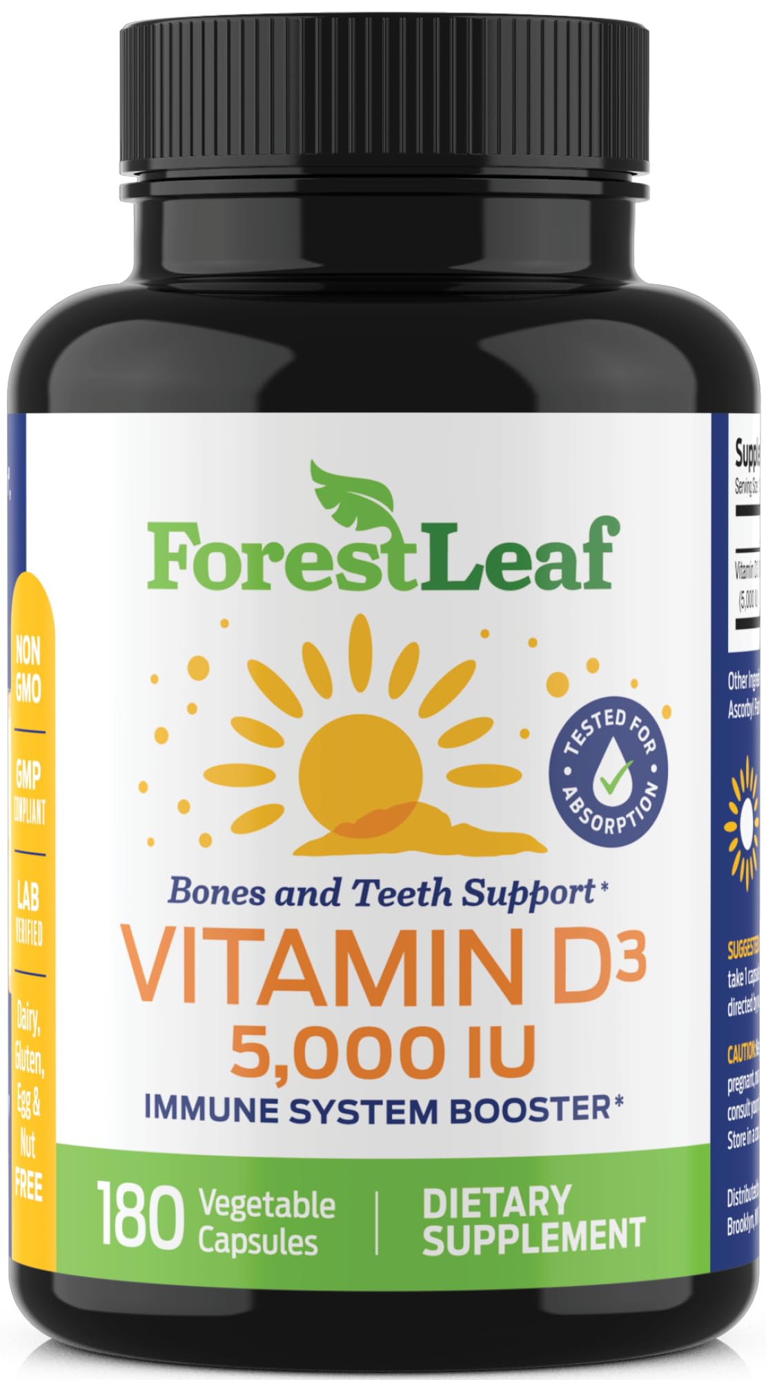 ForestLeaf - Vitamin D3 IU Weekly Supplement - Vitamin D Capsules ForestLeaf Au supplements