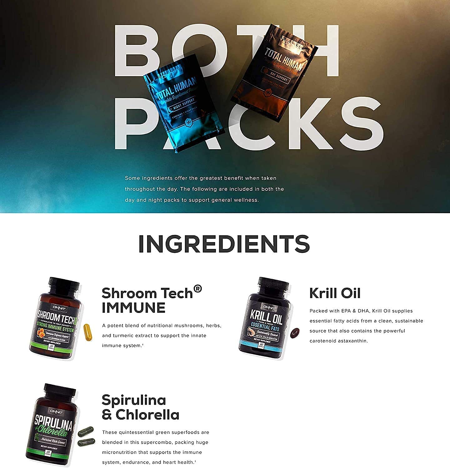 ONNIT Total Human Day and Night Vitamin Packs, 7-Day Supply Capsule ONNIT Au supplements