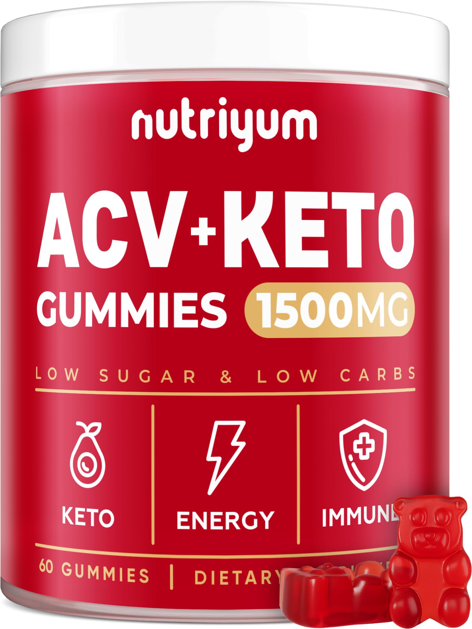 Keto ACV Gummies 1500 mg - Gelatin-Free Apple Cider Vinegar Gummies - Low Carbs XELAR Au supplements