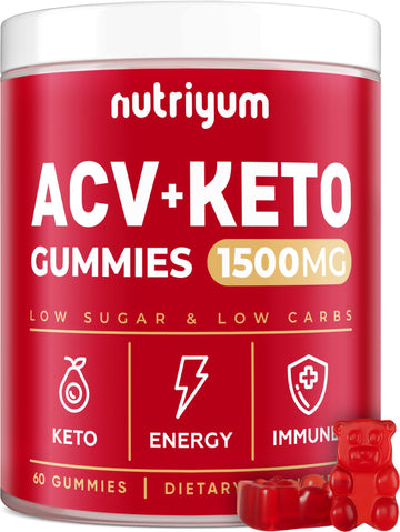 Keto ACV Gummies 1500 mg - Gelatin-Free Apple Cider Vinegar Gummies - Low Carbs XELAR Au supplements