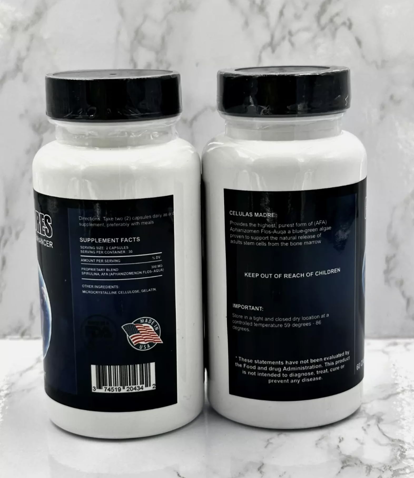 2 Bottles Celulas Madre Supports Joint & Muscles Stem Cell Immune Control 120 Capsules Madre Cell Plus. All Natural Steam Enhancer New Generic Au supplements