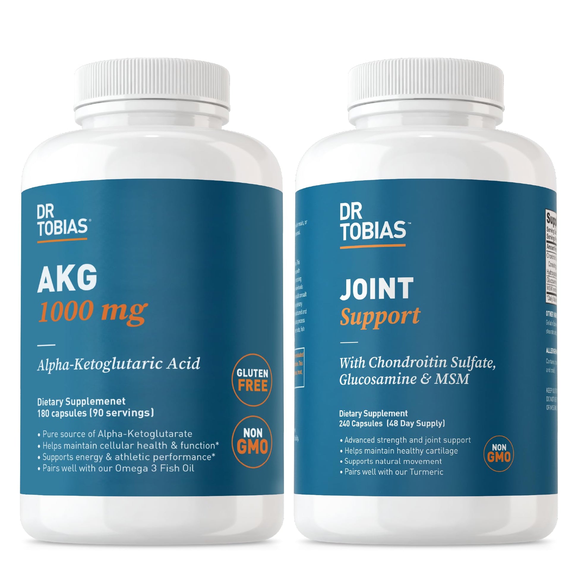 Dr. Tobias AKG Supplement & Joint Support Supplement - Supports Energy, Muscles, Cartilage & Joint Health, Non-GMO Dr. Tobias Au supplements