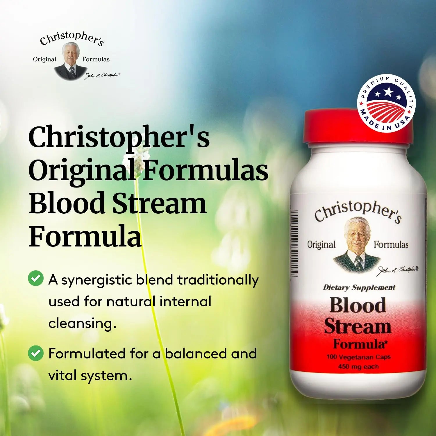 DR. CHRISTOPHER'S Formulas Blood Stream Formula, 100 Cap Christopher's Original Formulas Au supplements