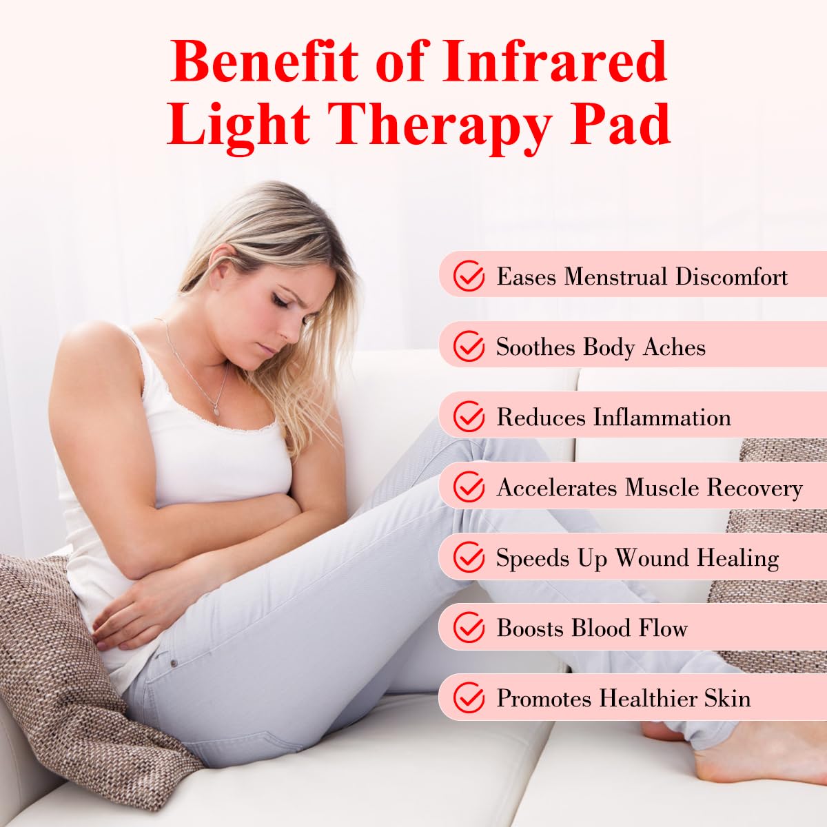 Red Light Therapy Belt for Body, Infrared Light Therapy for Pain Relief, Waterproof Red Light Therapy USUIE Au supplements