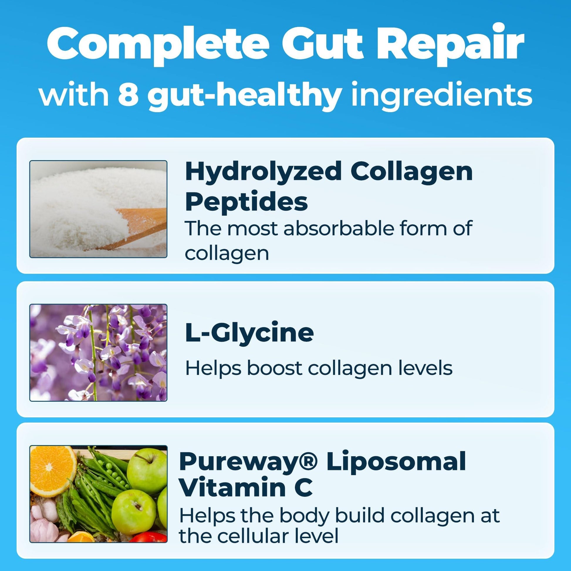 Happy Mammoth Complete Gut Repair Probiotic, Prebiotic, Fiber & Collagen Supplement for Gut Health, Digestion, Healthy Gut Microbiome, Reduces Constipation & Bloating 24 Servings, Vanilla Flavor Happy Mammoth Au supplements