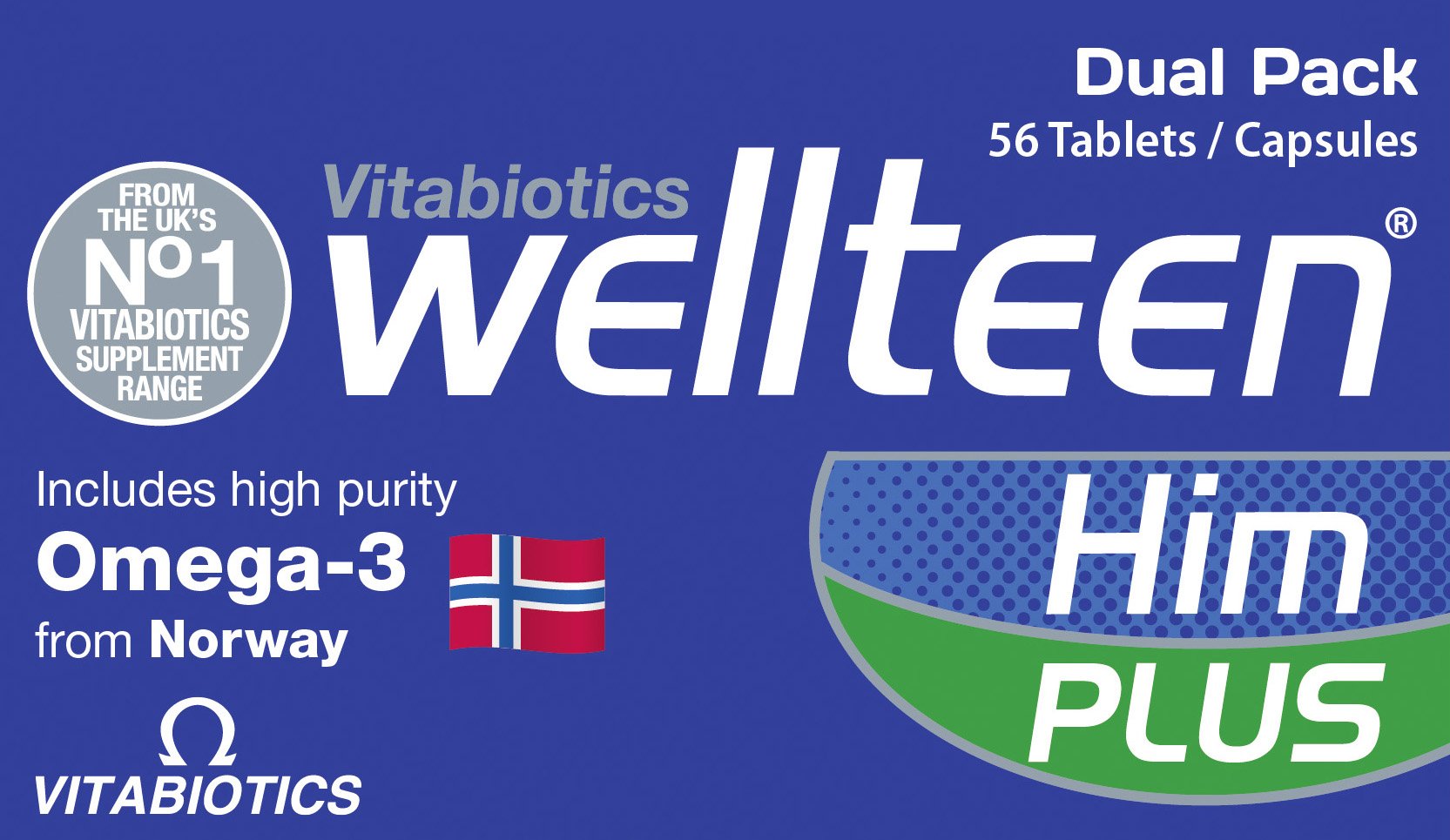 Vitabiotics Wellteen Him Plus Tablets/Capsules, 56 Count (Pack of 1) Wellteen Au supplements