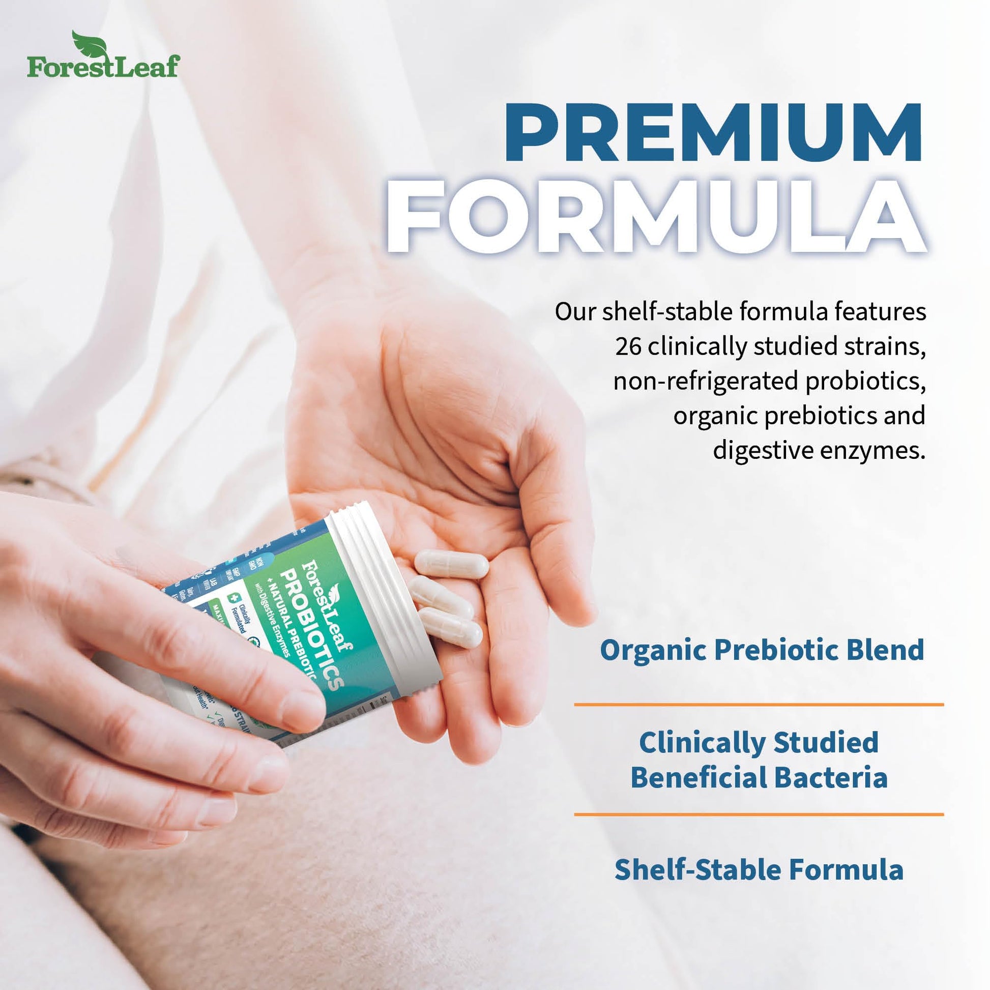 Probiotics for Men and Women, 100 Billion CFU, 26 Unique Strains, Men's and Women's Probiotic and Prebiotics Support Digestive Health, Gut Wellness, Energy, Mood, Immune, PH Balance (30 Caps) ForestLeaf Au supplements