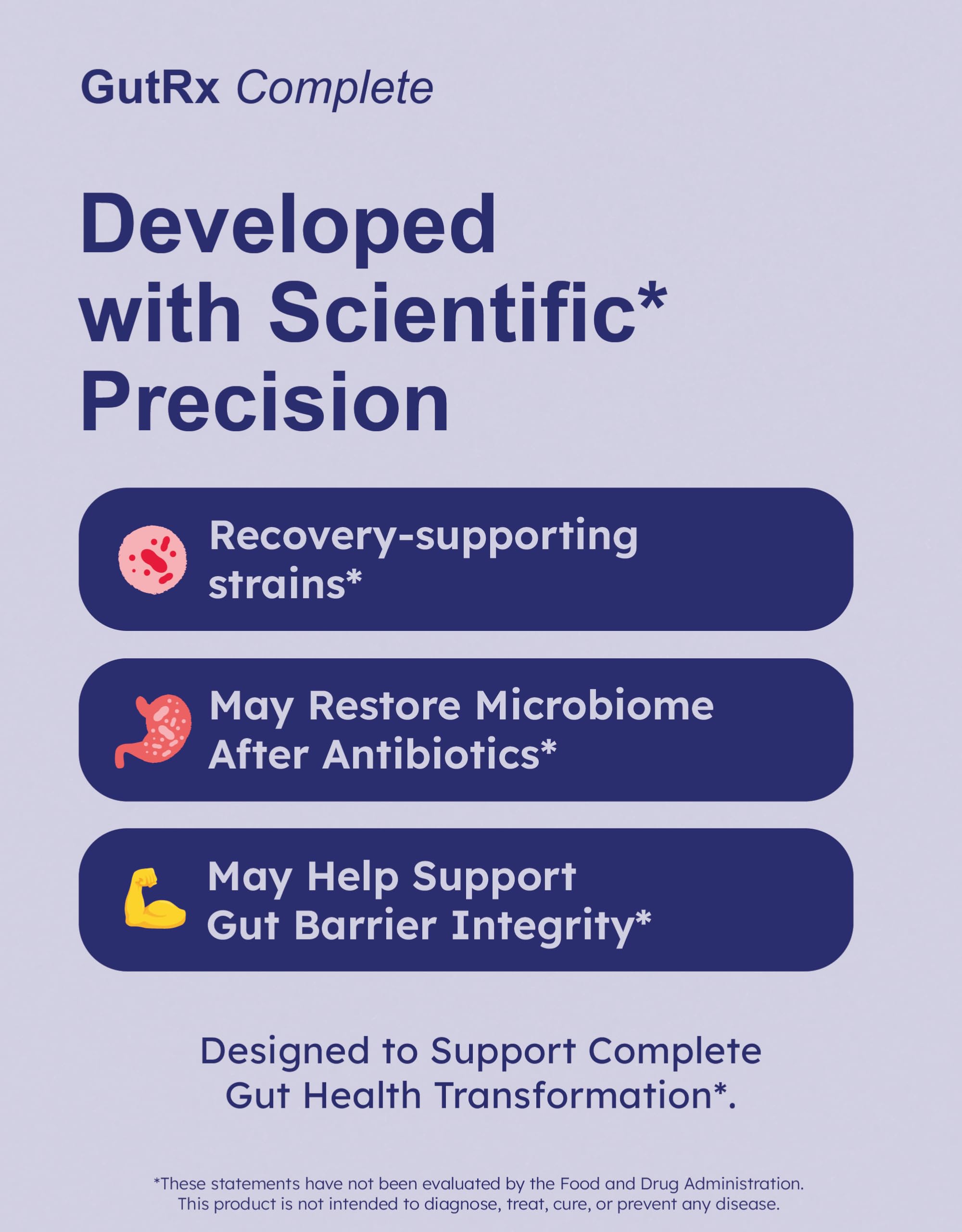 GutRx Complete Probiotic, Prebiotic, Postbiotic, GLP-1 Alternative with Akkermansia & Christensenella for Gas, Bloating, Gut Barrier & Microbiome Support – 78 Billion CFU – Enteric-Coated – 90 Count GutRx Au supplements