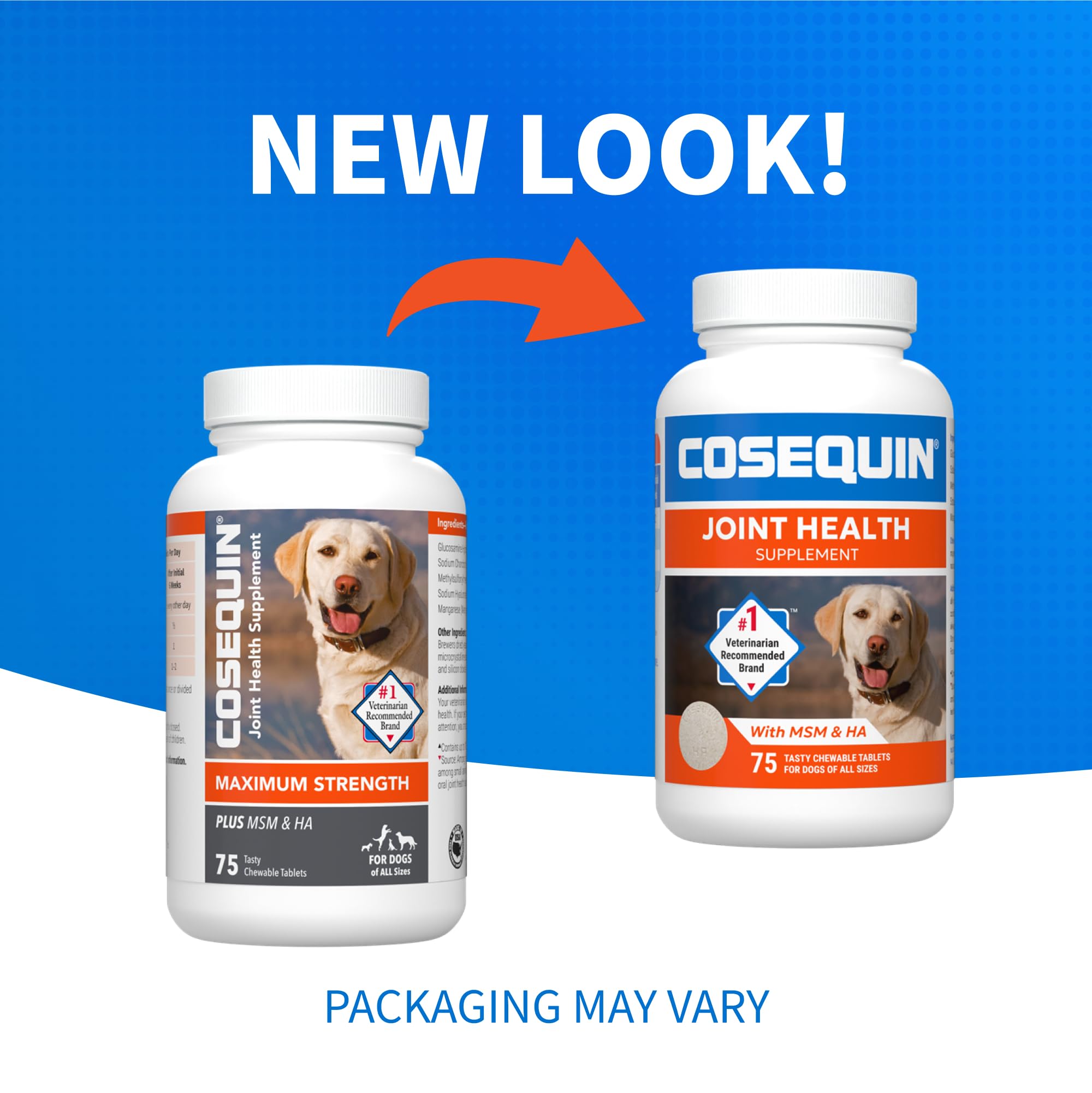 Nutramax Cosequin for Dogs Joint Health Supplement, Contains Glucosamine for Dogs, Plus Chondroitin, MSM and HA, Supports Healthy Joints, Chewable Tablets, 75 Count Nutramax Laboratories Au supplements