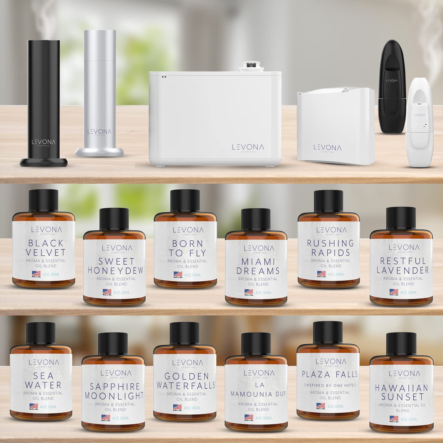 Levona Scent Essential Oils for Diffusers for Home: Miami Dreams Hotel & Home Luxury Scents Fragrance Oil LEVONA SCENT Au supplements