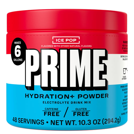 PRIME HYDRATION+ Electrolyte Powder, Ice Pop, Sugar Free Hydration Drink Mix with Potassium, Magnesium & B Vitamins to Replenish Fluids, PRIME HYDRATIONUS supplements