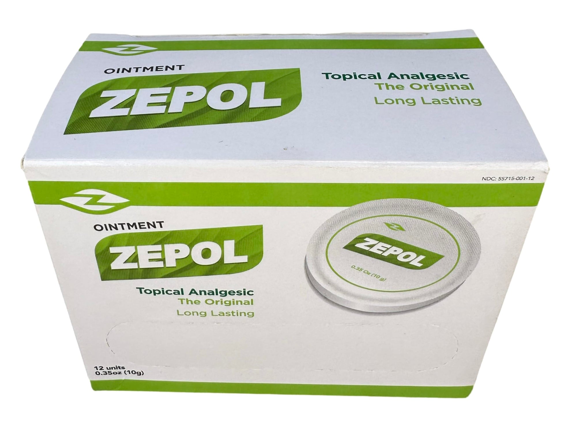 Zepol Original - Long-Lasting Topical Analgesic Ointment for Muscles, Joints, Backache, Sprains, and Strains - Pack of 12 Cans, 0.35 oz Each Zepol Au supplements